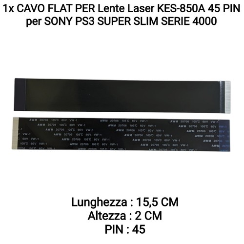 Cavo flat per - 1x, lente